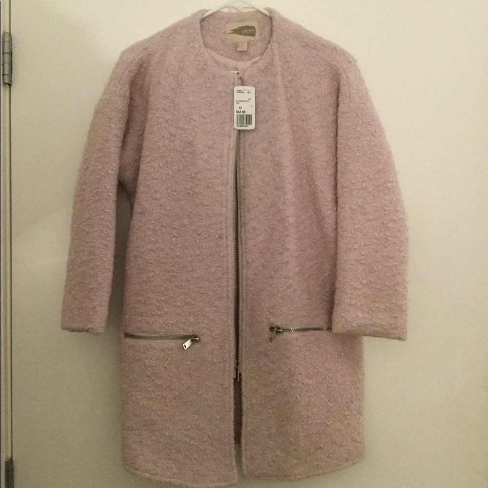 Brand New Lavender/Blush Boucle Forever21 Coat